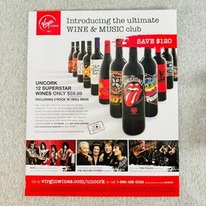 Virgin Wines 2019 Printwerbung Rock 'n' Roll Label Wine Club 12 Flaschen - Bild 1 von 1