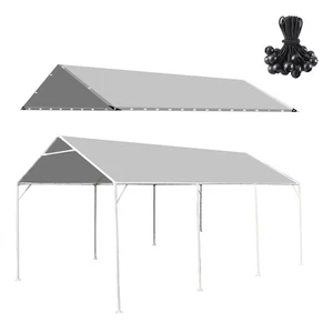 Toldo de cochera de alta resistencia de 10 x 20 pies impermeable y protegido contra rayos UV para garaje Top Ten... - Imagen 1 de 7