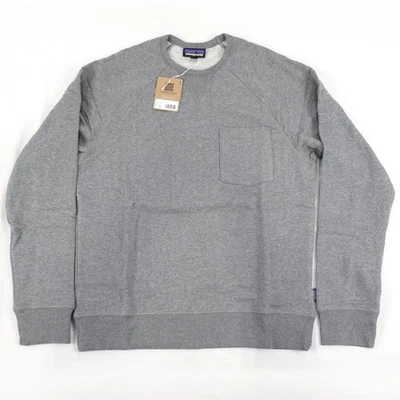 Patagonia Mahnya Fleece Crewneck Pullover Sweatshirt in Edelgrau Herren Gr. S - Bild 1 von 4