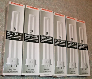 (6-Pack) Sylvania Delux S/E 13w Compact Fluorescent 20318 FREE SHIPPING (B203) - Picture 1 of 2