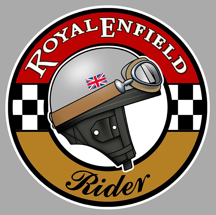 ROYAL ENFIELD UK Rider Sticker vinyle laminé