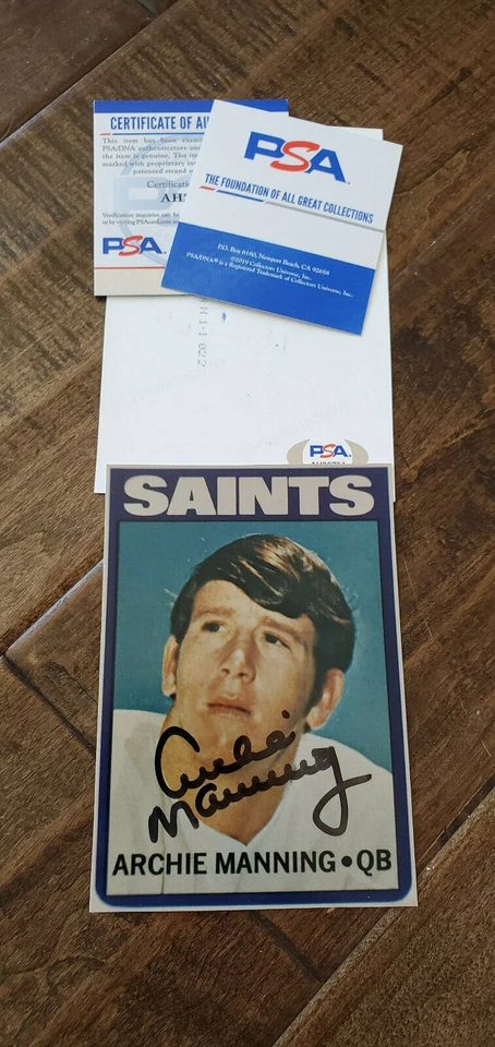 ARCHIE MANNING SIGNED PHOTO NEW ORLEANS SAINTS VIKINGS OILERS OLE MISS PSA DNA - Image 1 of 1