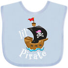 Inktastic Lil' Pirate Pirate Ship, Pink Bandana Baby Bib Children Future Job Kid