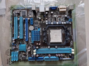 ASUS M4A78LT-M LE, AM3 Motherboard AMD Athlon 2 oder Phenom 2, Blende, OVP - Bild 1 von 6