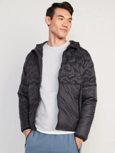 Old Navy - Water-Resistant Packable Hooded Puffer Jacket for Men X- Large - NWT - Picture 1 of 3