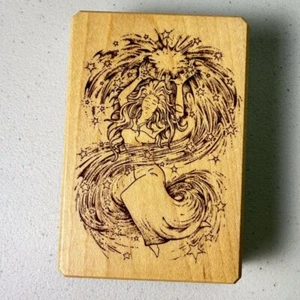 Celestial Woman~Rubber Stamp~ 2.5"X  4"~Inkadinkado 90971-X~Galerie Vernissage - Picture 1 of 7
