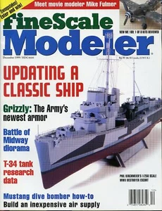 Fine Scale Modeler Magazine December 1999 T-34 Tank / WWII Destroyer - Picture 1 of 2