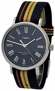Timex Fairfield Avenue ABT539 Men's Blue Analog Watch Nylon Slip Thru Strap - Picture 1 of 1