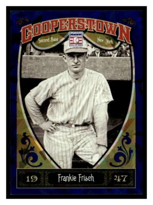 Frankie Frisch 2013 Panini Cooperstown 15  SN499  Blue Crystal - Image 1 of 2