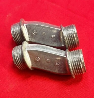 THOMAS & BETTS RIGID CONDUIT NIPPLE, HO222, 3/4" MNPT, DIE CAST ZINC, (LOT OF 2) - Image 1 of 4