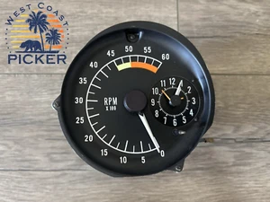 1976-78 Pontiac Firebird Tachometer Clock In Dash Gauge Assembly 6000 RPM OEM - Picture 1 of 7