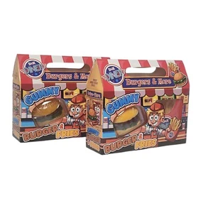 Riesen Gummiburger & Pommes 130g Fruchtgelee Süßigkeiten Spaß Süß Weihnachtsleckerei Geschenk - Bild 1 von 43