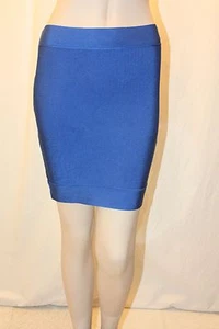 NEW BCBGMAXAZRIA LARKSPUR BLUE MINI SKIRT UHV3D986/AB262 SIZE S - Picture 1 of 4