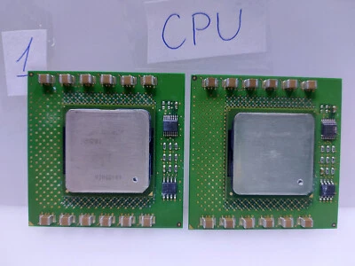 Matching Pair Intel Xeon SL5TH CPU Processor 603-pin mPGA 2.0GHZ 256 400MHZ FSB - Image 1 of 4