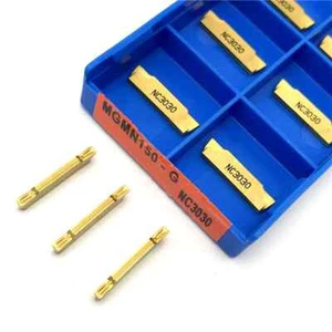 10pcs MGMN150-G NC3030 Carbide Lathe Inserts Parting Grooving Cut Off Bits - Picture 1 of 2