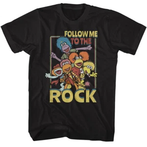 Fraggle Rock 80's Puppet Group Follow Me To The Rock Jim Henson Men's T Shirt - Picture 1 of 3