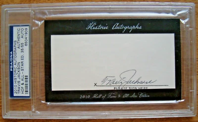 PSA/DNA 2010 Historic Authentic Autograph Travis Jackson HOF & ALL-STAR 35/55 - Image 1 of 2