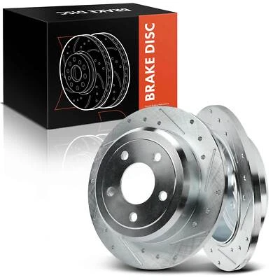 Сверленный тормозной ротор для заднего Ford Lincoln Town Car Mercury Grand Marquis 96-02 - Изображение 1 из 4