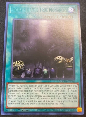 Domain of the True Monarchs - Yugioh - MAGO-EN090 - Misprint Missing Card Name - Image 1 of 2