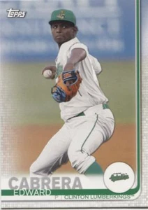 2019 Topps Pro DeBut EDWARD CABRERA  Base Single - CLINTON LUMBERKINGS - #7 - Picture 1 of 1
