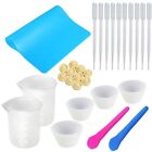 Silicone Measuring Cups Resin Crafts Transfer Pipettes Stirring Stick  DIY