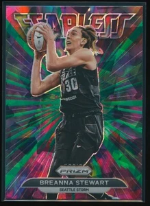 Breanna Stewart 2022 Panini Prizm WNBA Fearless Green Ice Prizm #13 - Picture 1 of 2