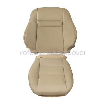 Cubierta de asiento de cuero inferior y superior del conductor color tostado para Honda Accord 2003-2007 4 puertas Foto 1 de 4
