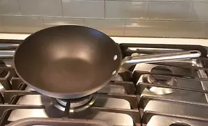 Vintage Calphalon 165 10" Inch Anodized Aluminum Flat Bottom Wok - Picture 1 of 4