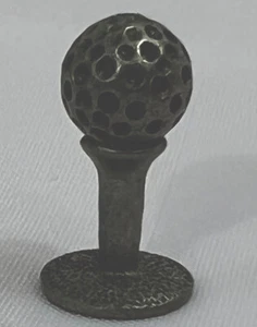 Golf Monopoly Game Replacement Piece Part Ball on Tee Metal Token Mover Pewter - Picture 1 of 4