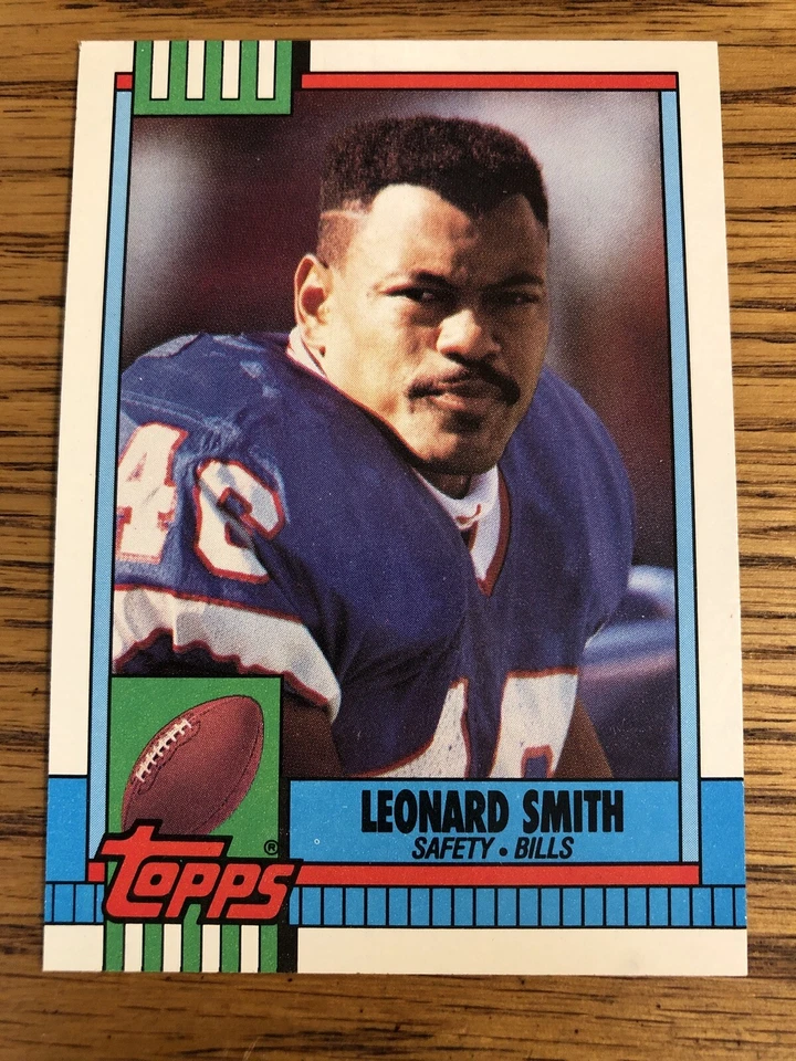 Leonard Smith 1990 Topps Buffalo Bills #194   *3738* - Image 1 of 1