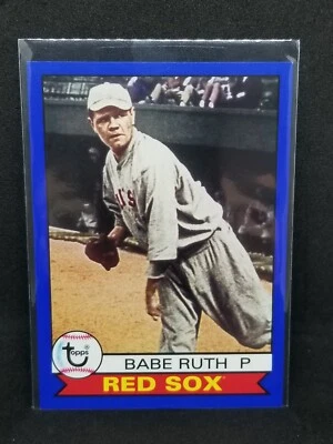 Babe Ruth 2016 Topps Archives Blue Border Parallel 095/199 - Image 1 of 2