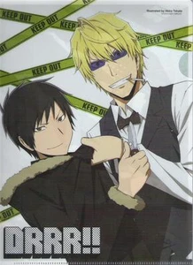 clear file folder promo DuRaRaRa anime Heiwajima Shizuo Orihara lzaya Mikado - Picture 1 of 2
