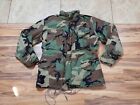 VTG US Army Cold Weather Woodland Camouflage Field Coat Jacket Small Short