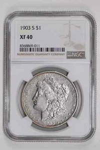 1903-S MORGAN DOLLAR NGC XF40 - Picture 1 of 2