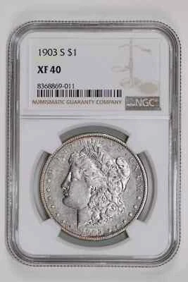 1903-S MORGAN DOLLAR NGC XF40 - Image 1 of 2