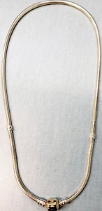 PANDORA | 14K GOLD SS CHARM NECKLACE ✪NEW✪ 590702HG RARE RETIRED 59702HG 585ALE - Picture 1 of 16