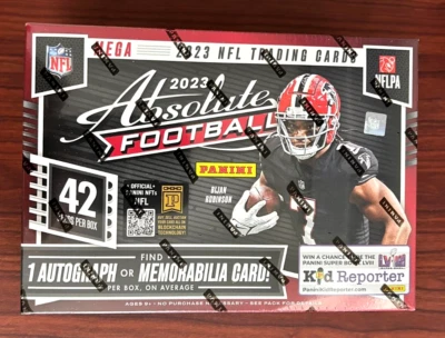 2023 Panini Absolute Football Trading Card Mega Box - Factory Sealed - Image 1 of 3