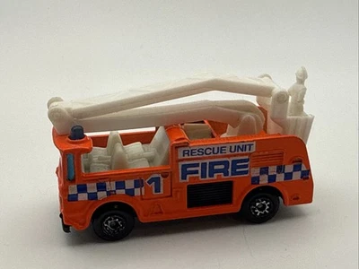 1981 Matchbox MB13 - Orange - Snorkel Fire Ladder Engine - Fire Rescue Unit - Image 1 of 4