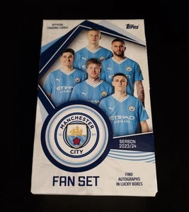 Topps Manchester City 2023/24 zestaw wentylatorów pudełko - Zdjęcie 1 z 1