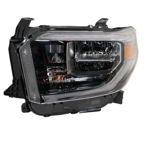 For 2018-18 Tundra Truck LED Headlight Headlamp w/Bulb Smoked Accent Left Side - Picture 1 of 4