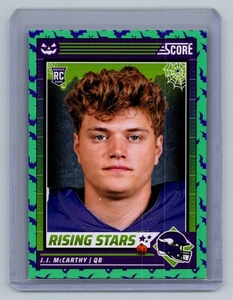 2024 Trick-Treat #19 J.J. McCarthy Rising Stars Minnesota Vikings RC - Picture 1 of 2
