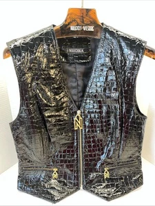 Vera Pelle Size Sm 100% viscosa Vest Made In Italy New!!! Italy size 44 - Picture 1 of 9