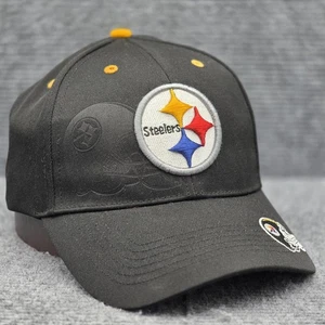 Gorra Pittsburgh Steelers para hombre con correa trasera talla única negra amarilla fútbol americano NFL - Imagen 1 de 14