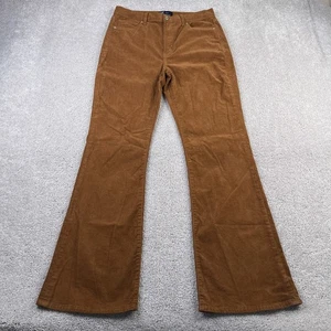 Gap Pants Womens 10 Brown Corduroy 70s Flare High Rise Stretch 5 Pocket Hipster - Picture 1 of 14