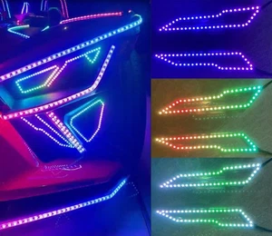 2PCS Lower Overlay Chasing Lights for Polaris Slingshot 2020 2021 2022 2023 2024 - Picture 1 of 17
