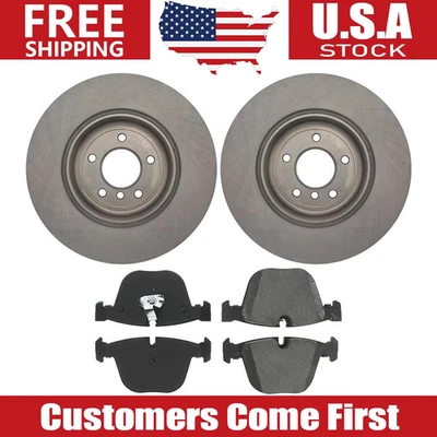 Rear Brake Rotors + Brake Pads Set for 2008 2009 2010 BMW 535i 2004-05 BMW 545i - Изображение 1 из 4