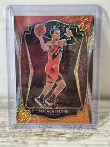 2020 Panini Select Malachi Flynn Red/White/Orange Shimmer Premier Level RC #170 - Afbeelding 1 van 2