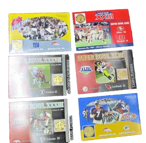 VINTAGE Super Bowl 6 KARTEN & MÜNZGAR - Bild 1 von 14