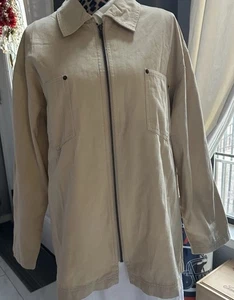 Vtg Denim & Co. Women’s Zip Barn Jacket Coat Cowgirl Barn /Chore Wear Shirt L/S - Picture 1 of 8