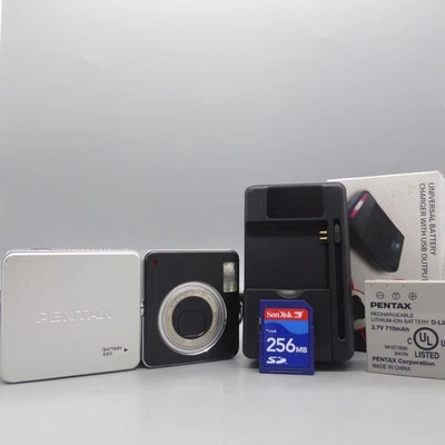 Pentax Optio X 5.0MP Compact Digital Camera Silver Tested - Image 1 of 4